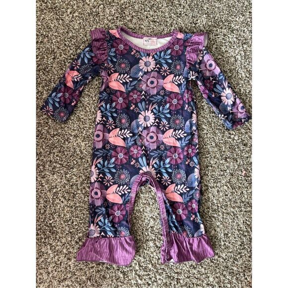 ❤️Pete & Lucy Baby Girl Floral Romper 9-12M - Picture 1 of 4